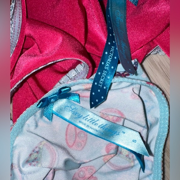 2 Y2K Victorias Secret Sexy Little Thing Bride/Bridal Rings Satin Cheeky Panties - Picture 9 of 12